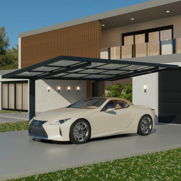 Carport Aluminium Thalie 2 Poteaux Sur Mesure