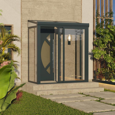 Sas d'Entrée Toiture en Polycarbonate Sur Mesure