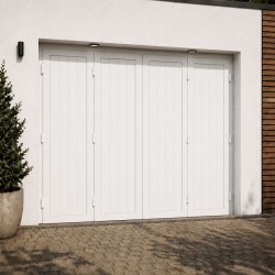 Porte de Garage Aluminium à Battant Ourania Série FROIDE 4 vantaux Sur mesure