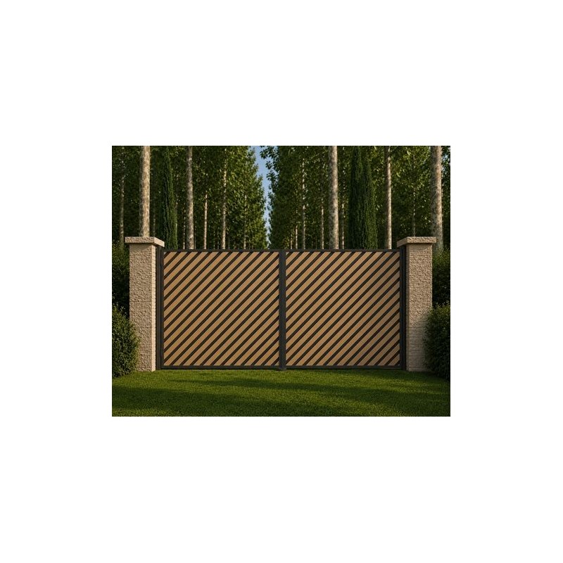 Portail NATURAIME Bouleaux Battant Sur Mesure