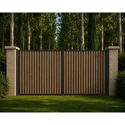 Portail NATURAIME Chênes Battant Sur Mesure