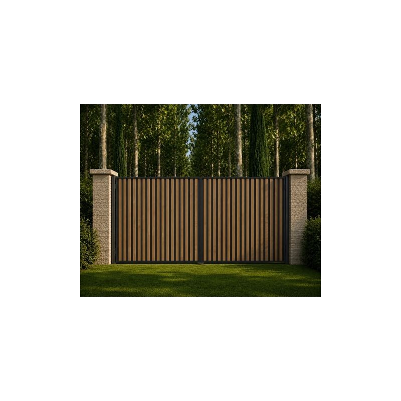 Portail NATURAIME Chênes Battant Sur Mesure