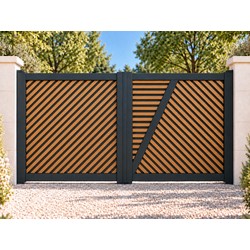 Portail NATURAIME Cyprès Battant Sur Mesure
