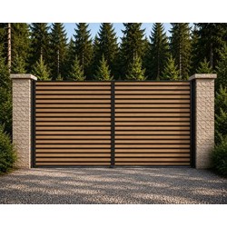 Portail NATURAIME Sapins Battant Sur Mesure