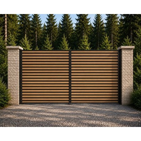 Portail NATURAIME Sapins Battant Sur Mesure