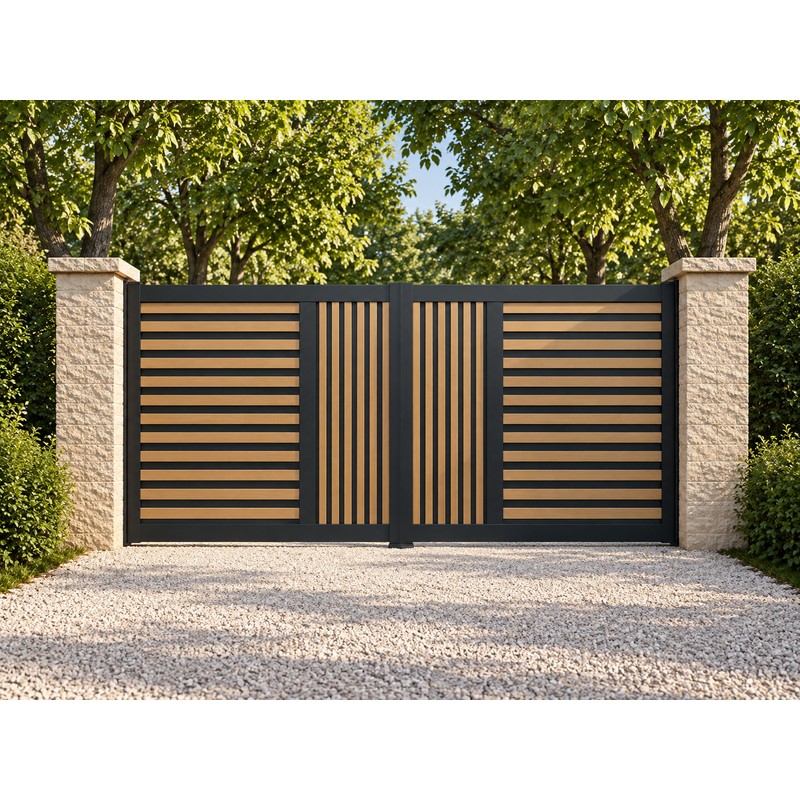 Portail NATURAIME Tilleuls Coulissant Sur Mesure