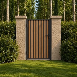 Portillon NATURAIME Chênes Aluminium Sur Mesure