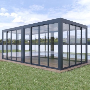 Pergolanda Toit Plat Toute Fermée 6x3 M