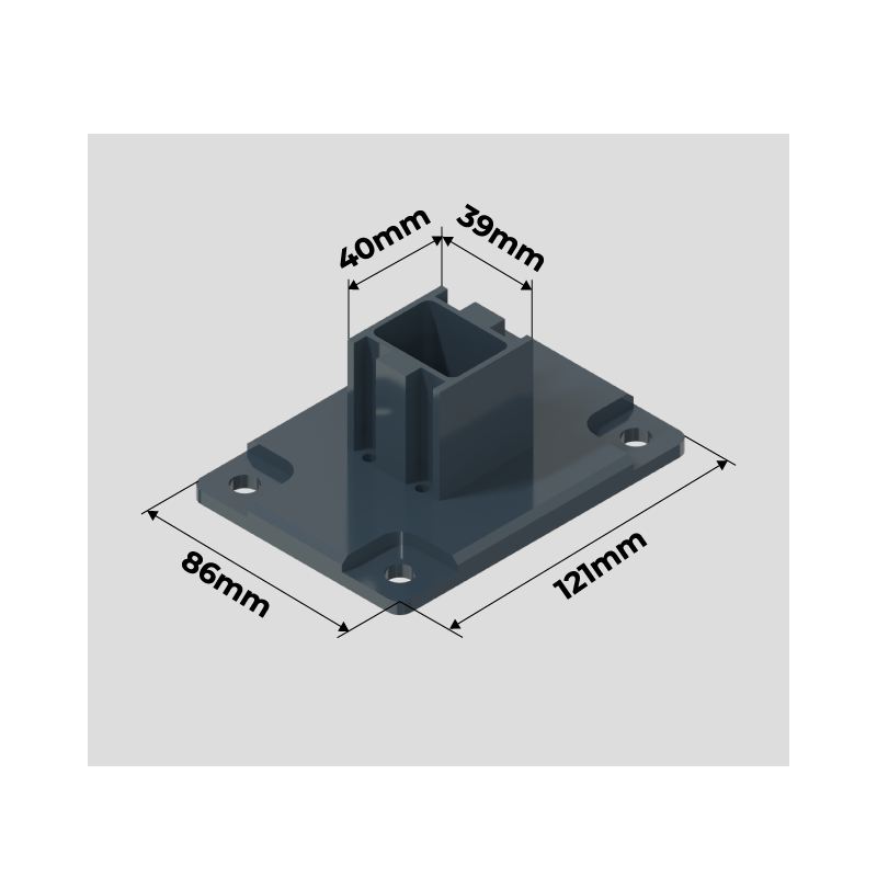Plan de Coupe Platine de Fixation
